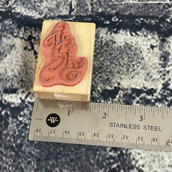 PSX D-3337 E-510 SEASON'S GREETINGS & JUST A NOTE Rubber Stamp - Picture 7 of 9